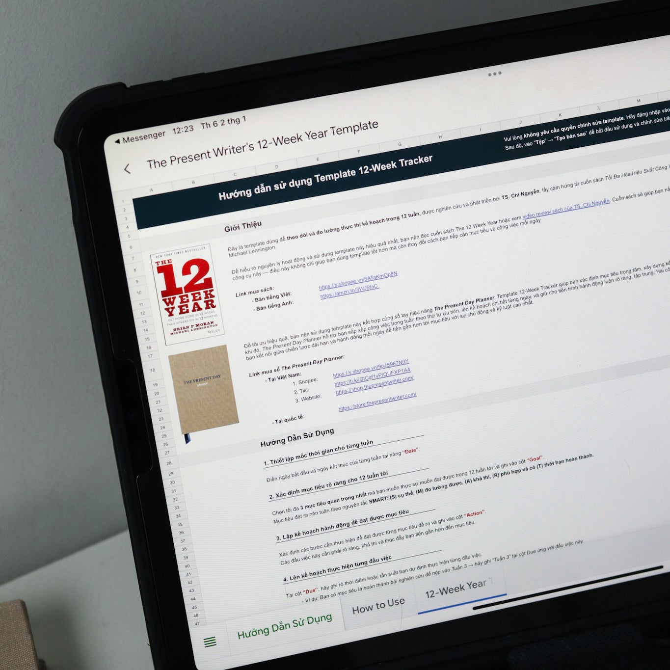 12-Week Tracker (Digital Google Sheets Template)